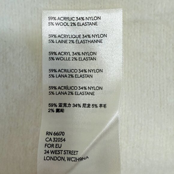 Free People Ivory Mock Neck Sweater – Size L - Picture 5 of 7